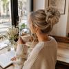 Bun Hair Piece Wavy Clip In Hair Extension for Thick Updo
