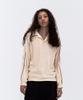 ERER Velor Piped Collar Tee Cream