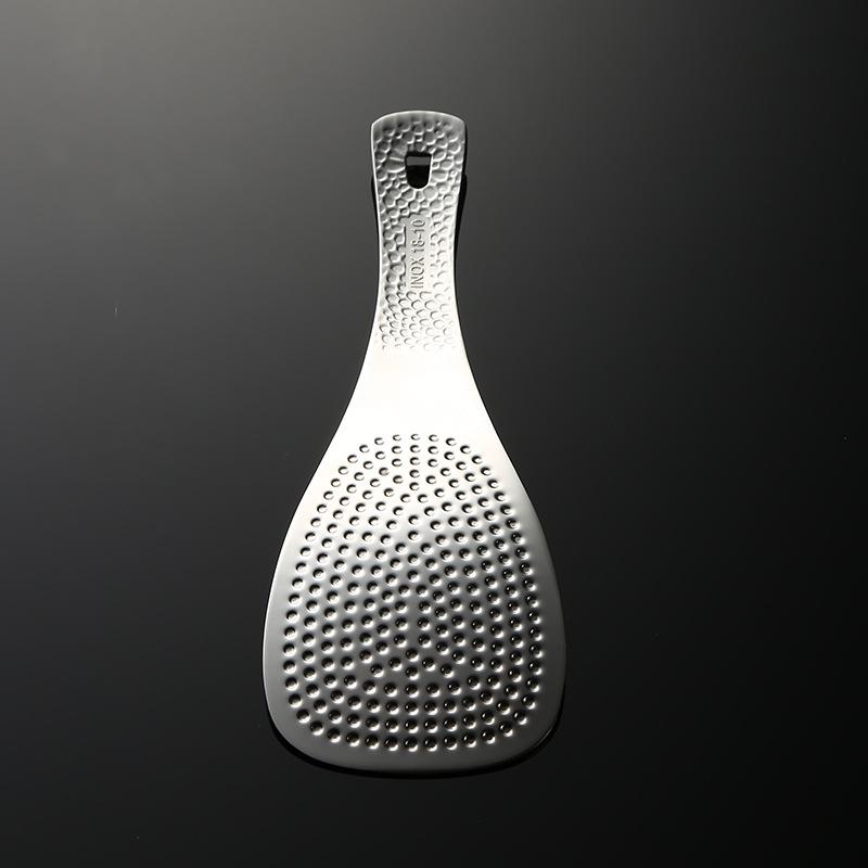 304 stainless steel hammer grain rice spoon household square rice spoon bumped anti-stick high value vegetable spoon