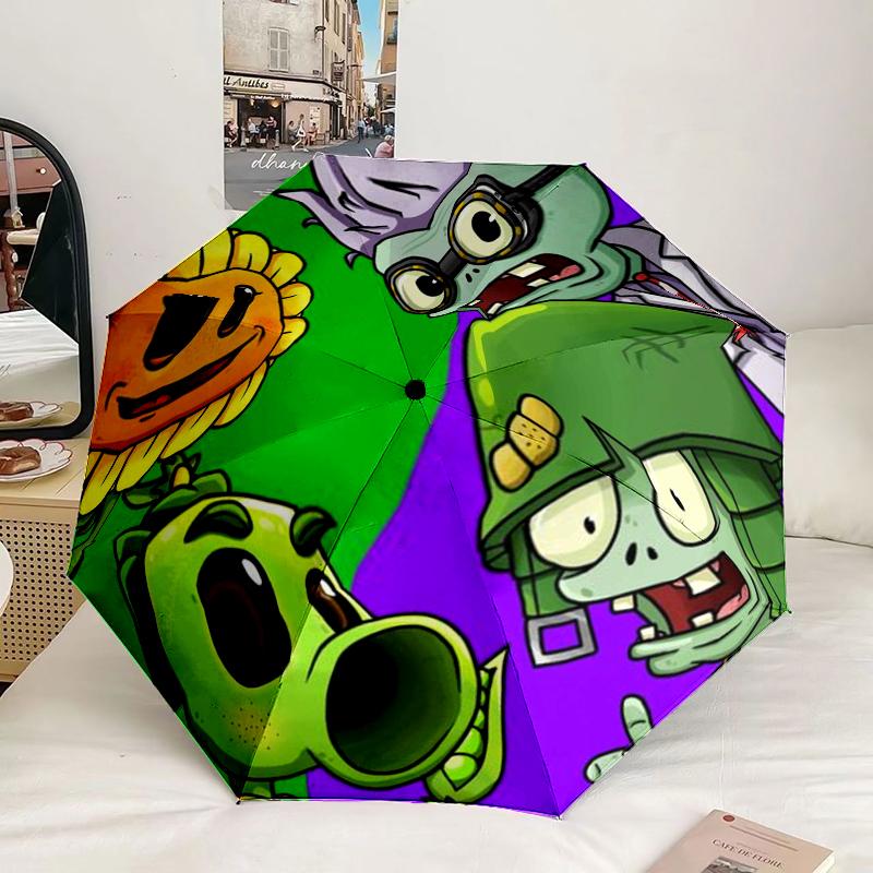 Vibrant Battle Zombies Umbrella 8-Frame for Travel, camping, Casual Lightweight Portable Umbrella, Essential for every family Holidays Gift