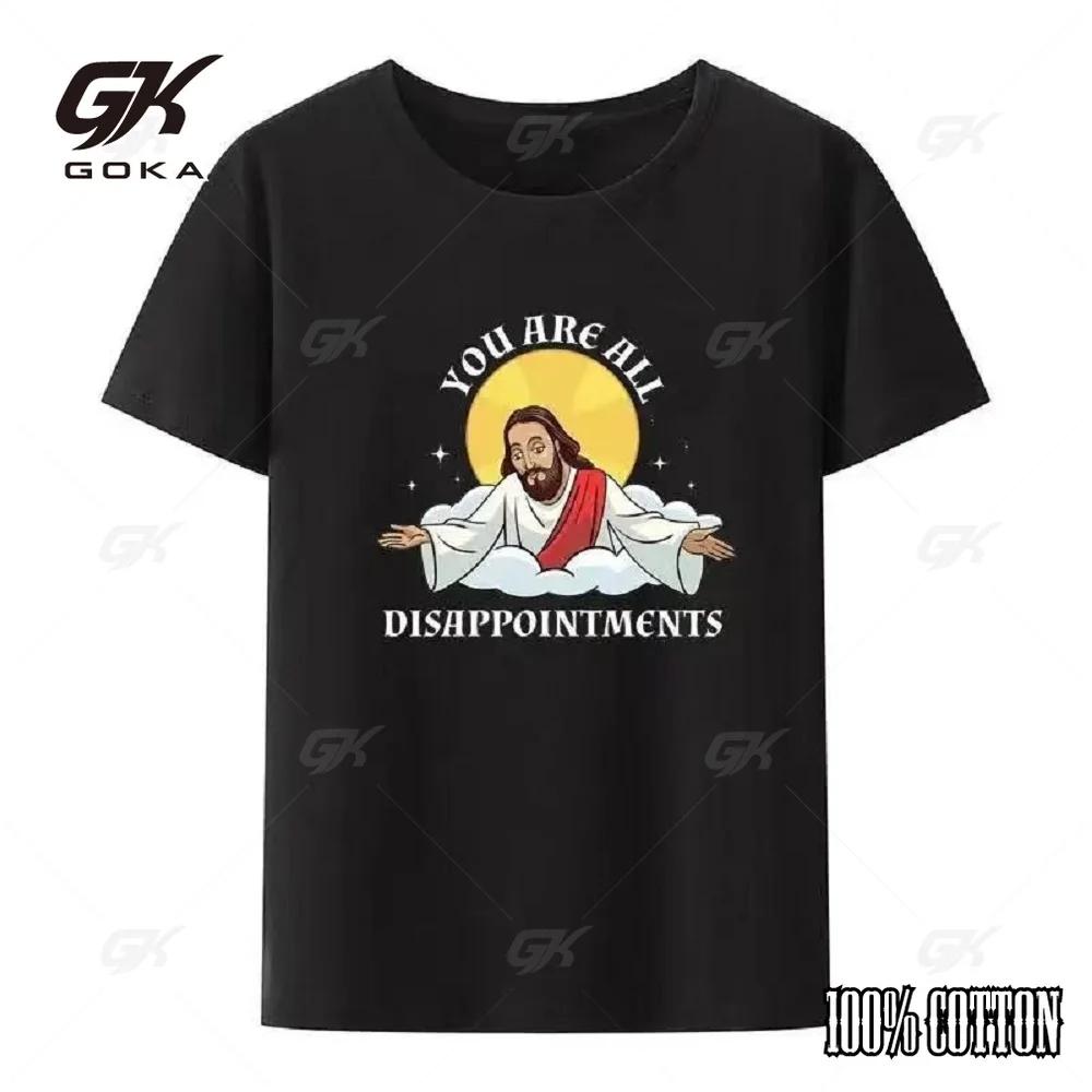 Christian Ill Be Back Funny Jesus Print T Shirt Women And Men ShortSleeve Oneck Cool Style Y2k Streetwear Plus Size