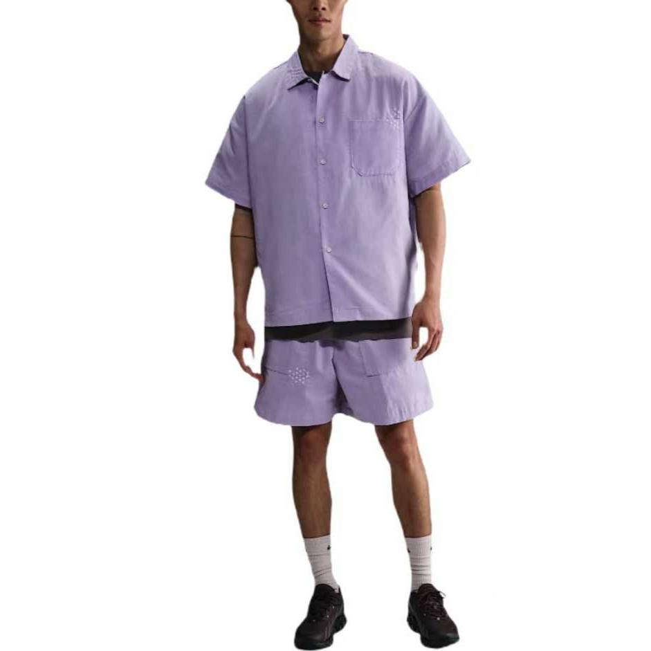 

Nike Life Fashion Comfortable Simple Versatile Solid Color Casual Shorts Men shorts Purple HJ2979-515 XL