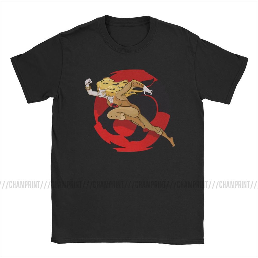 Mens Cheetara T Shirt Thundercats 80s Retro Cartoon Clothing Novelty Short Sleeve Crewneck Tee Shirt New Arrival TShirt