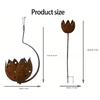 Flower Candle Stake Home Decoration Lamp Room Camping Light For Exterior Interior Home Outdoor Decoration