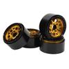 4PCS 1.9 Inch RC Wheel Hubs Aluminum Alloy Beadlock Wheel Rims Replacement for 110 Scale Car