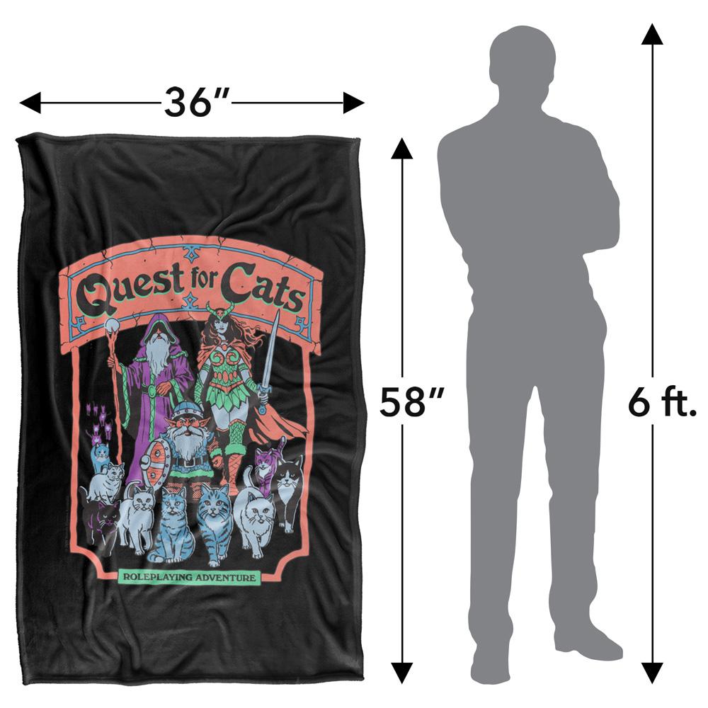 Steven Rhodes Quest For Cats Soft Touch Blanket