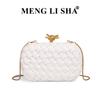 Ladies dinner bag  new fashion woven bag commuter versatile clutch bag shoulder messenger clip bag