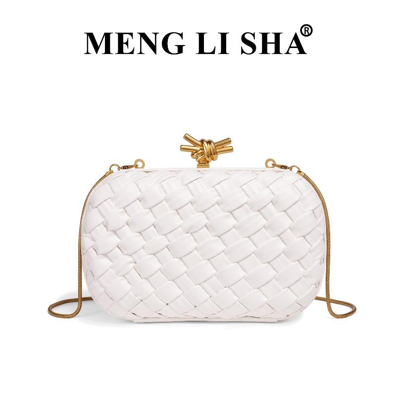Ladies dinner bag new fashion woven bag commuter versatile clutch bag shoulder messenger clip bag