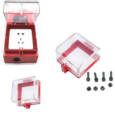 High Strength Clear Plastic Wall Switches Cover Emergency Button Wall Switch Socket Lockout Cover Lock Box Enduring
