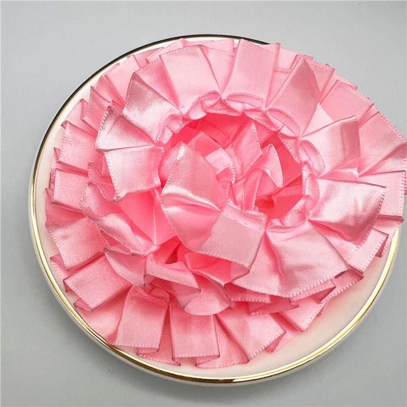 Elegant and Exquisite 4CM Double Folds Transparent Chiffon Lace Clothing Clothing Hem Diy Accessories Multi-color Lace Webbing Crafts Making Ribbons