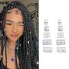 200Pcs Hair Dreadlocks Beads Flexible Alloy Exquisite Fashionable Hair Decorations Rings for Wedding Party