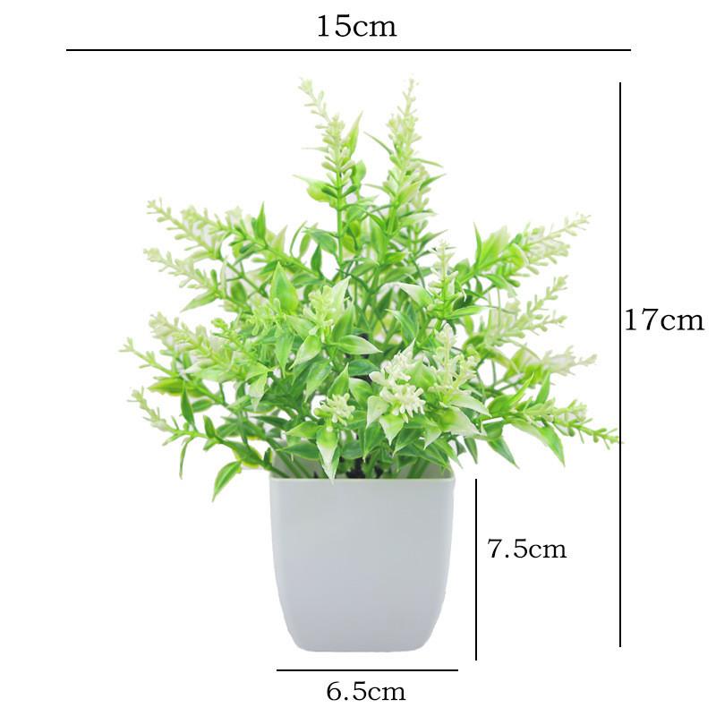 Plastový eukalyptus magnólie v květináči bonsaj pro vnitřní dárkovou dekoraci