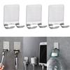 10/30/50PCS Storage Hook Wall Bathroom Hair Dryer Shaving Razor Stand Organizer Hanger Hooks Stainless Steel Punch Free