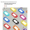 50 PCS Plastic Key Tags Split Ring ID Label Keychains for Organizing Locker Mailbox Apartment Office Home Keys