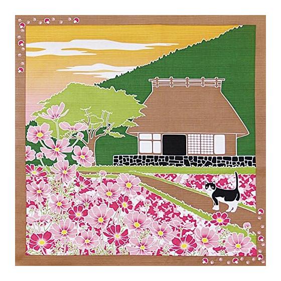 Yamako Tama s Walk Small Furoshiki Autumn Cherry Blossom 50 x 50cm 88593