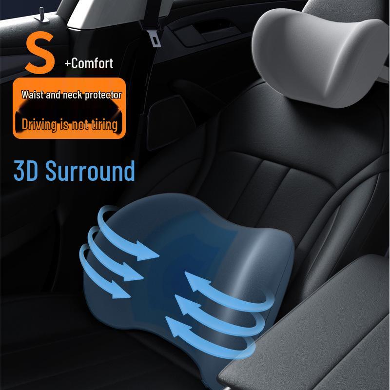 Universelles Memory-Foam-Autositzkissen - Nacken- und Lendenwirbelstütze für alle Jahreszeiten
