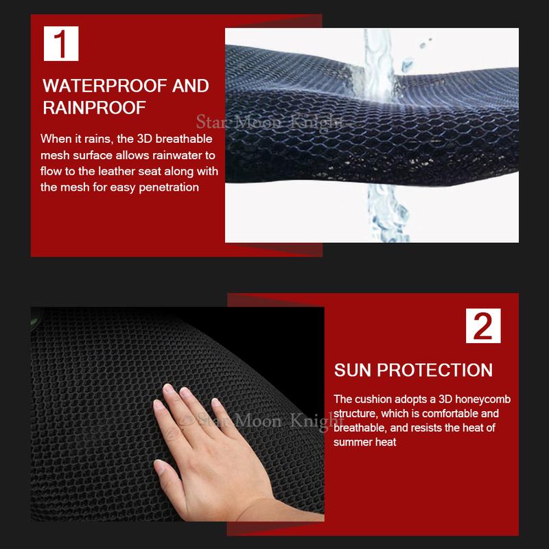 Z400 Z900 Mesh Seat Cover Cushion Guard Waterproof Insulation Breathable Net For Kawasaki Z 400 Z 900 Motorcycle Accessories
