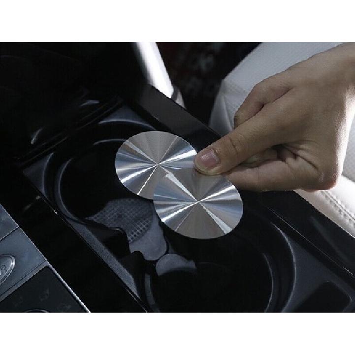 Central Console Water Cup Cover Trim For Range Rover Sport 14-2020 Steel Silver