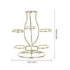 Artistic Crystal Display Stand 7 Sphere Iron Structure Metal Base for Diverse Showcasing Needs Iron Display Stand