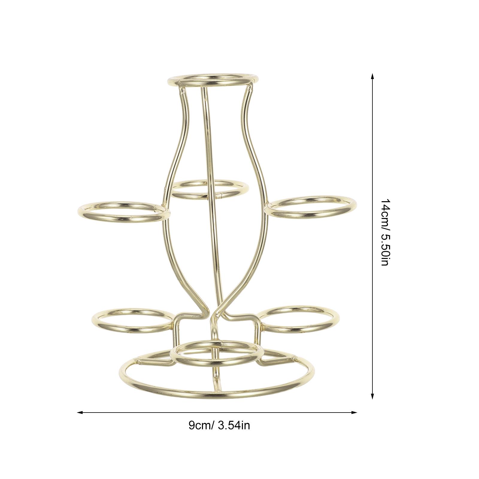 Crystal Ball Stand 7 Sphere Iron Metal Display Pedestal for Home Decor Crystal Display Base Stand Crystals Glass Metal Base золотистый