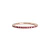 Mezmic Art Pink Ruby Tennis 14K Gold Ring