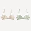 Frenchiel Tulip Lace Bralette Mint Gray  Fwbr801 
