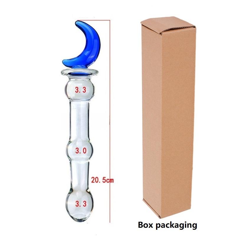 Glass Crystal Dildo Anal Plug Lesbian Sex Toy Vaginal Clitoral Stimulation Stick Smooth Sex Product For Female Masturbation