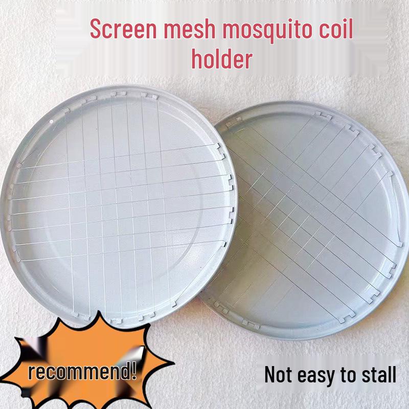 Large Mesh Wire Mosquito Coil Holder & Ash Storage Box