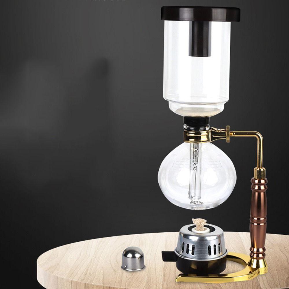 3/5 Cups Vacuum Coffee Brewer Heat-Resistant Coffee Pot Durable Hot Tea Maker Machine Friends