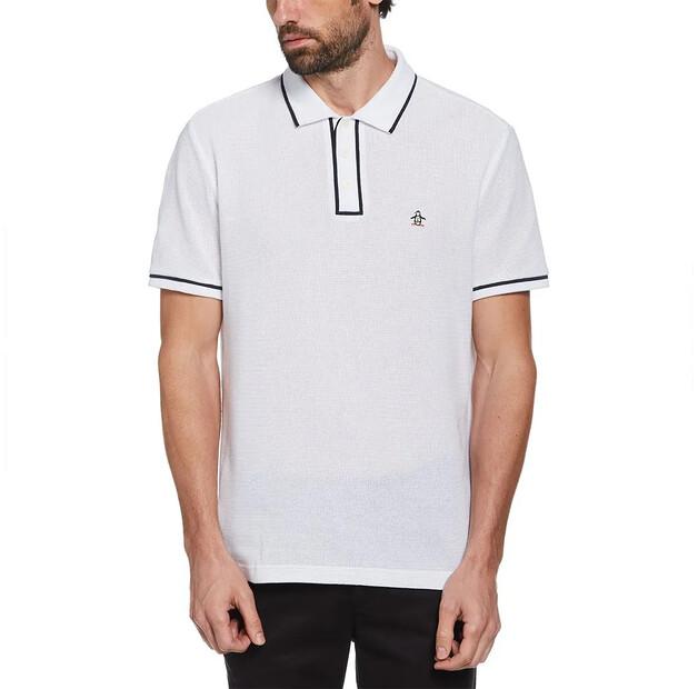 

Original Penguin Organic Cotton Bentley Mesh поло с короткими рукавами L
