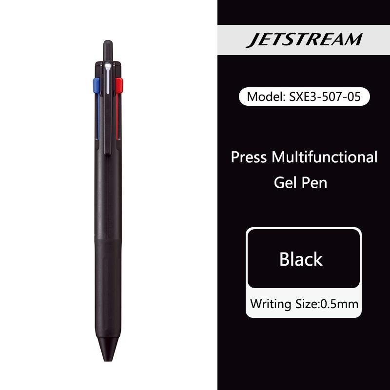 uni JETSTREAM 3 in 1 Multifunction Ballpoint Pen,colores 0.5mm Black/Red/Blue Core boli multifunción Retractable For Note Writin