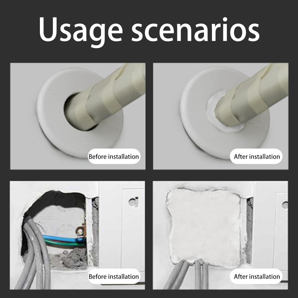 5/10/15 Piezas Masilla Selladora Blanca Impermeable Sellado de Conductos Masilla Selladora y Masilla de Silicona Moldeable Ideal para Sellar Agujeros en Paredes