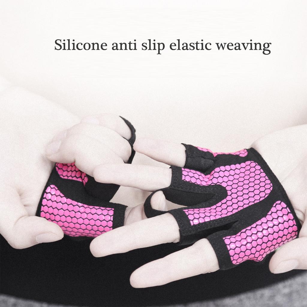 Mini Fitness Gloves Padded NonSlip Half Finger Gloves for Gym Weight Lifting and Strength Training Sport Gym Gloves