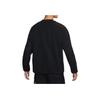 Nike Therma-Fit Logo Embroidered Fleece Pullover Sweatshirt Men Tops Black DQ5062-010