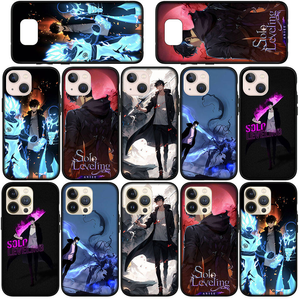 Phone Case for Samsung Galaxy S25 S23 S22 S24 Ultra FE A05 A06 A15 A16 A36 A37 A35 A54 A55 A56 A57 A25 A26 A53 A17 Cartoon Solo Leveling Anime Cover