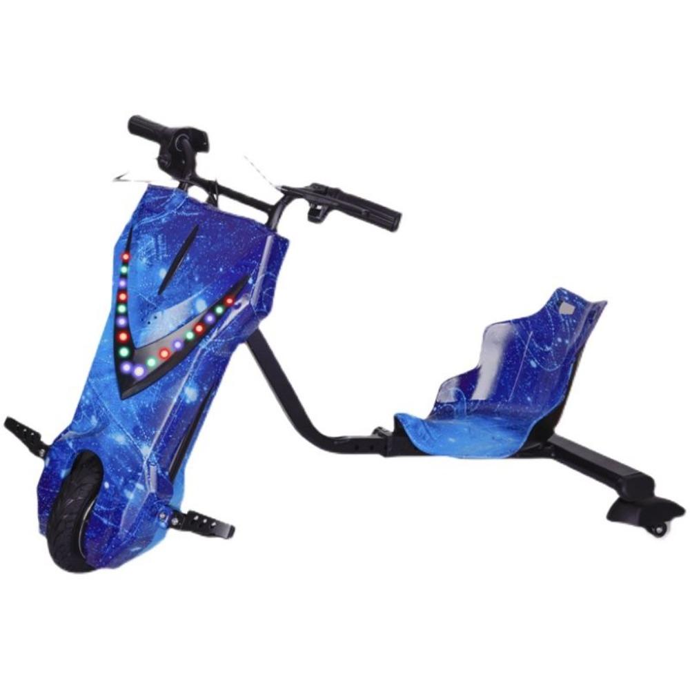 Electric kart children can sit adult students three-wheeled Internet celebrity drift car retractable timing