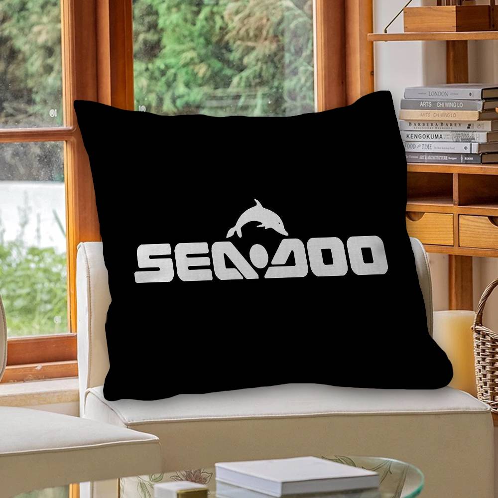 S-Sea D-Doo Seadoo Office Cushion Pillowcase Car Cushion Cover45X45CM Lumbar Pillowcase Sofa Pillowcover