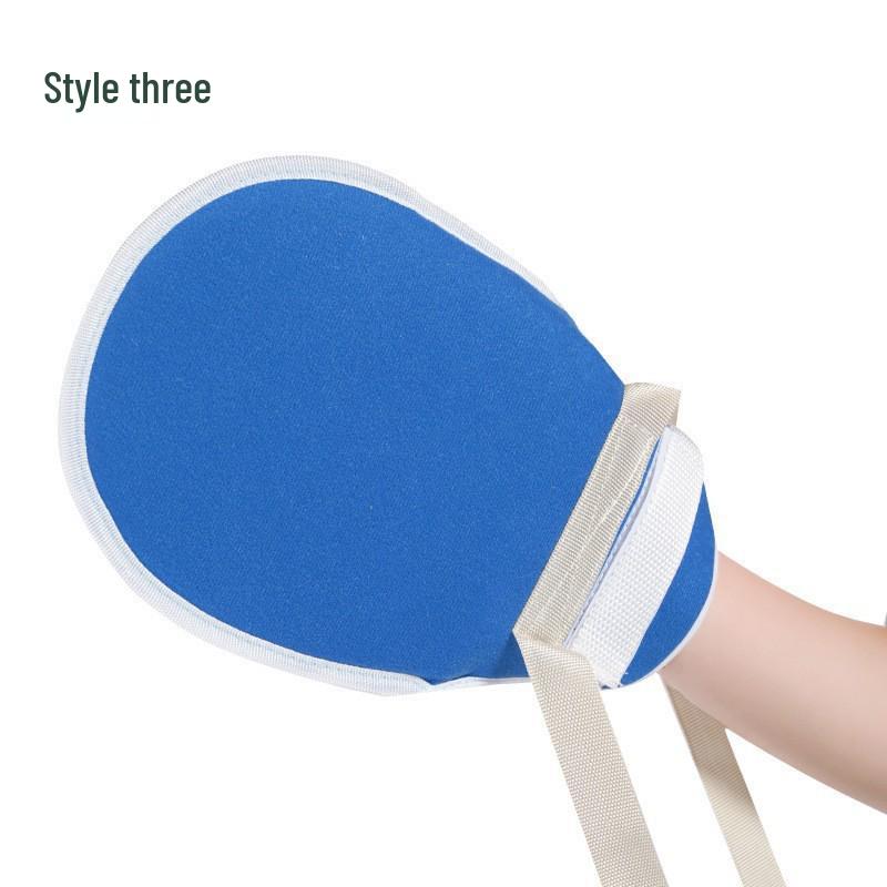 Elderly Anti-Scratch Restraint Gloves with Zipper for Safe Wrist Fixation