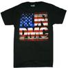 Run DMC - Distressed American Logo Adult 100% Cotton T-shirt Mens Tees Top - Hip Hop Music, Rap Rock Gift
