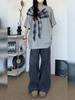 American Trendy Women's Cotton Bow Patch Short-Sleeve Loose T-Shirt - Niche Summer Round Neck Design.