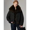 New cotton-padded clothes imitation fox fur collar down cotton clothes women's short fashion loose pie to overcome the thickness of the coat