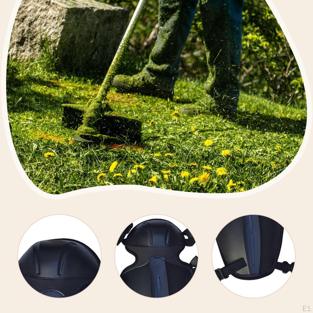 2Pcs Gardening Knee Pads Reusable Adjustable for Women and Men Trimmer Gaiters Mowing Shin Guards