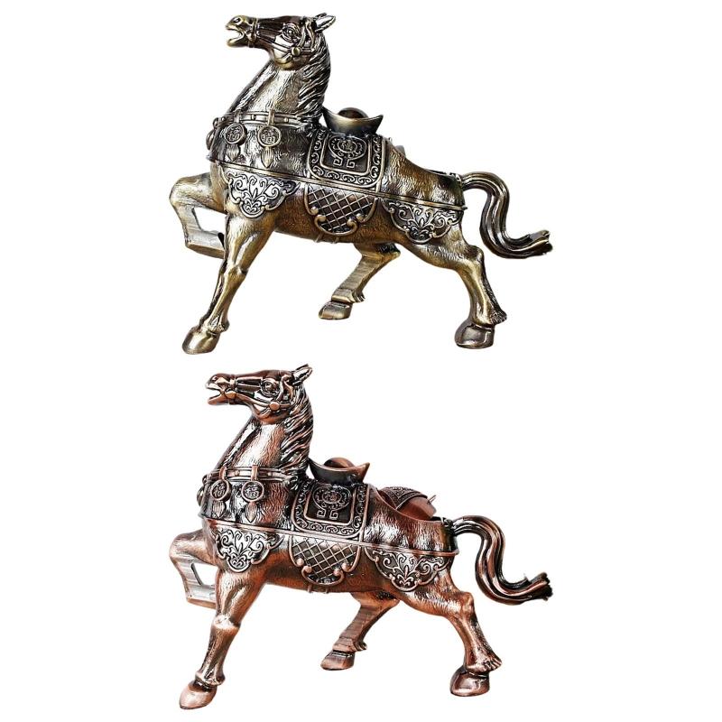 Vintage Horse Shape Ashtray Household Retro Cool Ashtrays Patio Desktop Decor Fashionable Birthday Gifts for Smokers