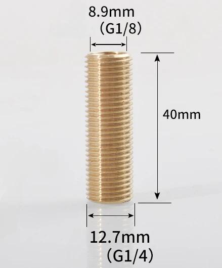 1/8" 1/4" 3/8" 1/2" 3/4" Gwint zewnętrzny BSP Pełny gwint Przedłużana złączka mosiężna do przepustnicy zbiornika wody Złączka przyłączeniowa Dom Ogród