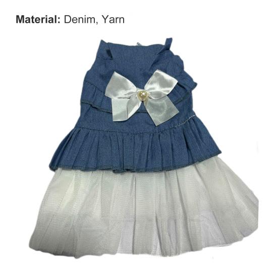 Yousheng Dog Dress High Elasticity Mesh Edge Pullover Summer Kitty Clothes Dog Outfits for Outdoor