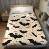 Halloween Bat Flannel Blanket Warm Soft Halloween Christmas Couch Warm Cozy Decorative Decor Gift for All Season