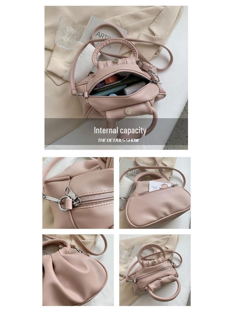 2025 Women's Versatile Retro Cloud Pleated Handbag: Underarm, Travel, Shoulder, Crossbody