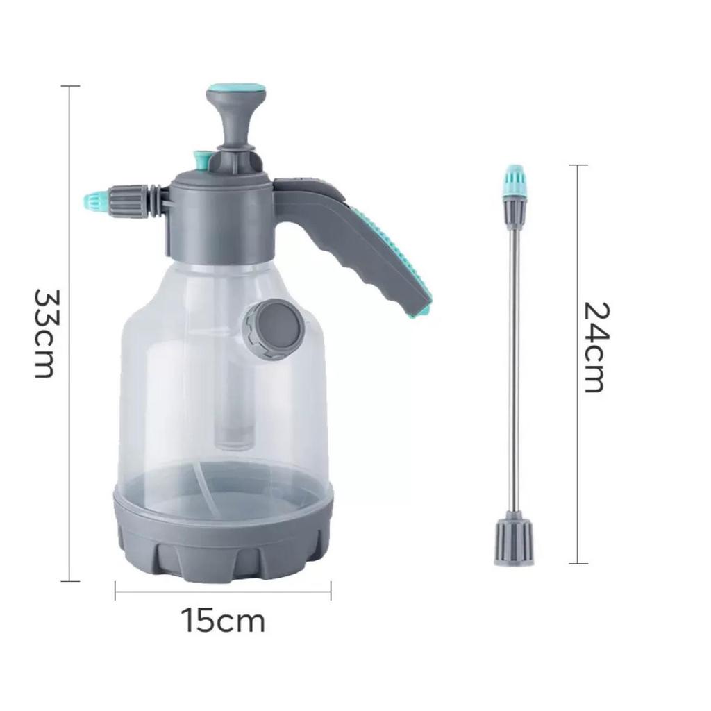 Handheld Pump Sprayer Pressurized Manual Pressure Adjustable Misting Device Bottle