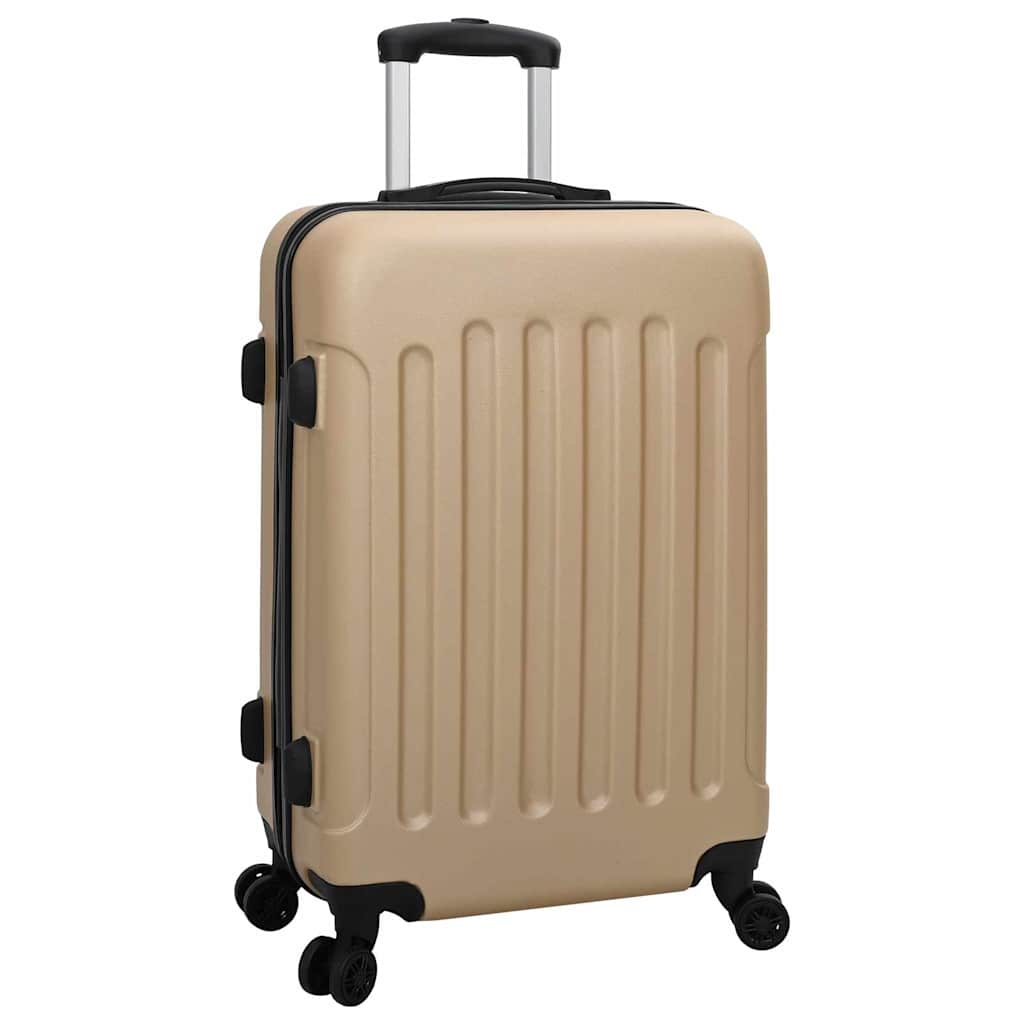 3 Piece Luggage Set Champagne 50 X 31 X 78 Cm ABS Plastic