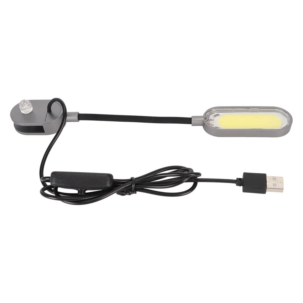 Clip On Aquarium Light Full Spectrum 360 Degree Rotation 3W USB Fish Tank Lamp for Freshwater Tank